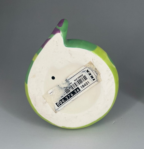 Image 1 of Hueveras de serpiente de IKEA (1999) – Cerámica pintada a mano, diseño Memphis/posmoderno de los años 90