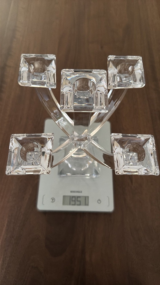 Vintage Nachtmann crystal candle holder in very good condition, Transparent (photo 9 of 9)