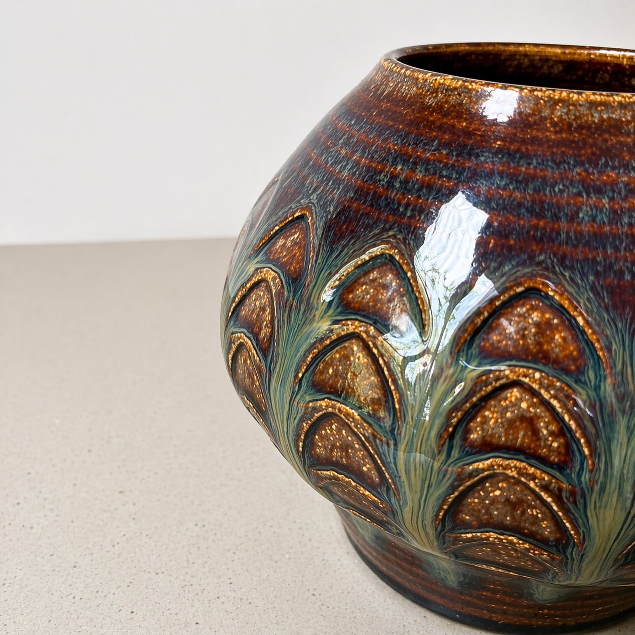 工芸品 Scandinavian Vintage vase Vintage Swedish Unique Hand-painted Vase – HOUSE OF BO Interior