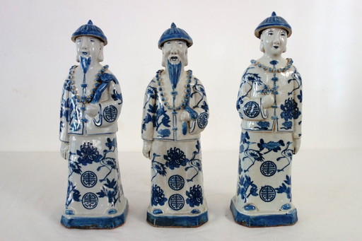 3 keizerbeeldjes, China, begin 20e eeuw