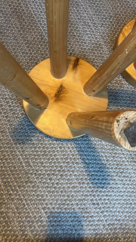 Image 1 of Pair of Charlotte Perriand stools - 1965 for Les Arcs 1600