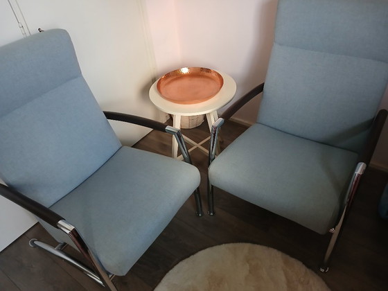 2 Leolux Helical Fauteuils – Wool (photo 5 of 5)