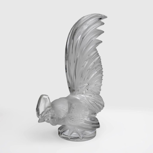 Paire de lampes - "Ermenonville" signé Lalique - Cristal, vintage 1960s