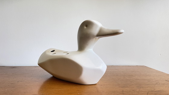 Image 1 of Keramische Bloemenprikker Eend Vaas 80s