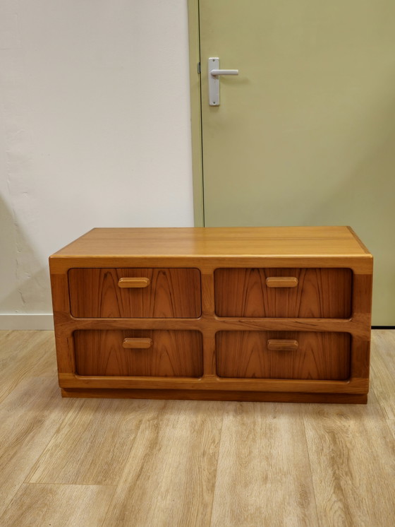 Image 1 of Vintage Silkeborg Danish Chest of Drawers Cabinet Plant Player