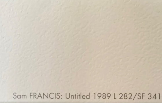 Image 1 of Sam Francis: "1989 L 282/SF 341". Auf der Platte signiert. Größe: 138 X 93 cm. Zustand: ausgezeichnet.