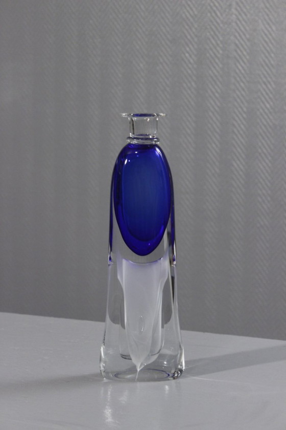 Image 1 of Imponente portacandele vintage in vetro soffiato, design Adam Jablonski, Polonia, anni '70