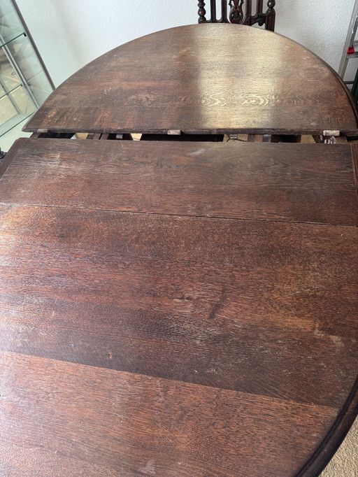 Antique table with matching chairs