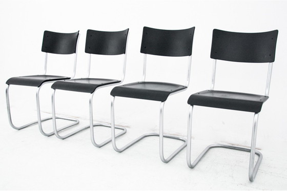 Image 1 of Dining table set table + 4 chairs by Marta Stama, Poland, 1930s