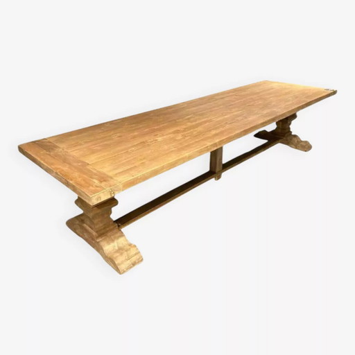 Spirito Monastery table in solid wood - Length 350 cm