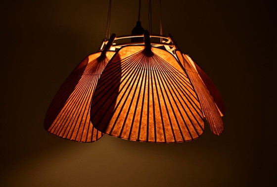 Image 1 of Lámpara colgante "Shichi" Uchiwa de Ingo Maurer para Design M, década de 1970