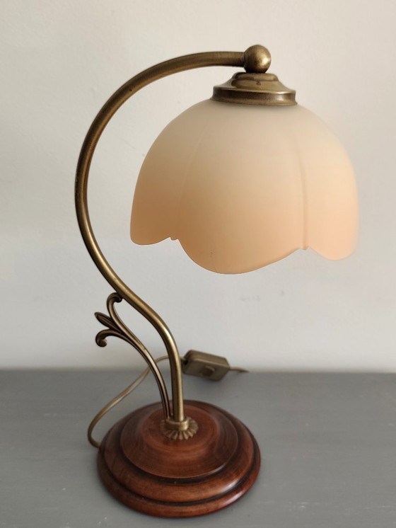 Image 1 of Vintage ronde tulp tafellamp