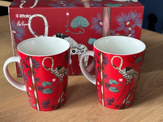 Image 1 of Mug Ittala Taika édition 15e anniversaire rouge 2 x 0,4 L