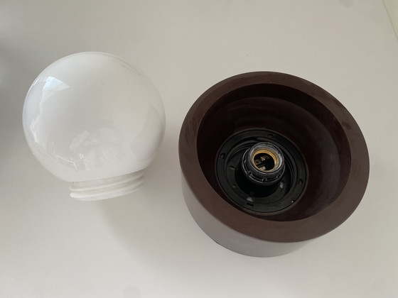 Image 1 of Vintage plafondlamp - wandlamp Mushroom - Mid Century