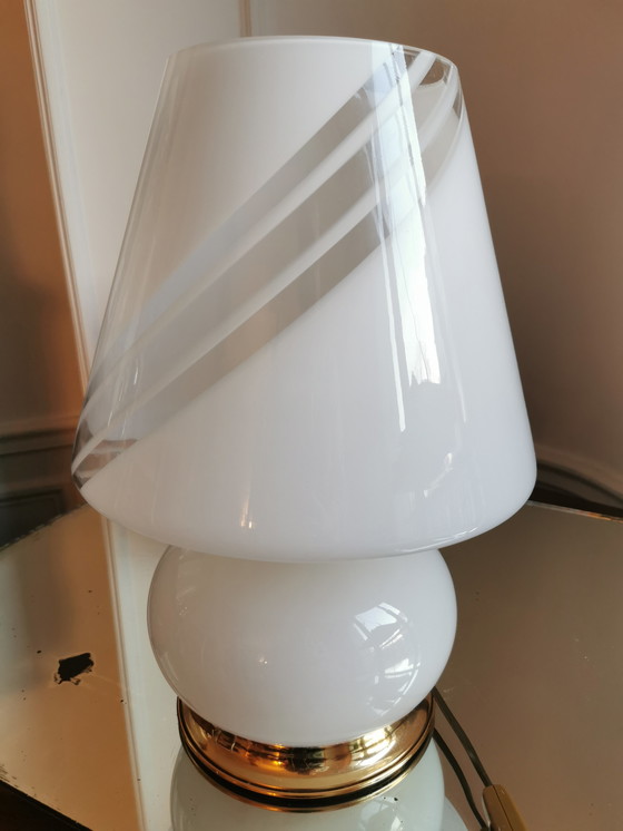 Image 1 of Trio of large Murano Swirl lamps