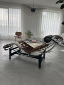 Original Cassina LC4 Chaise Longue – Pony Skin - Le Corbusier Charlotte Perriand