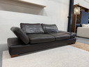 Divano pieghevole Wschillig in pelle marrone 235
