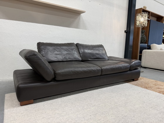 Image 1 of Divano pieghevole Wschillig in pelle marrone 235