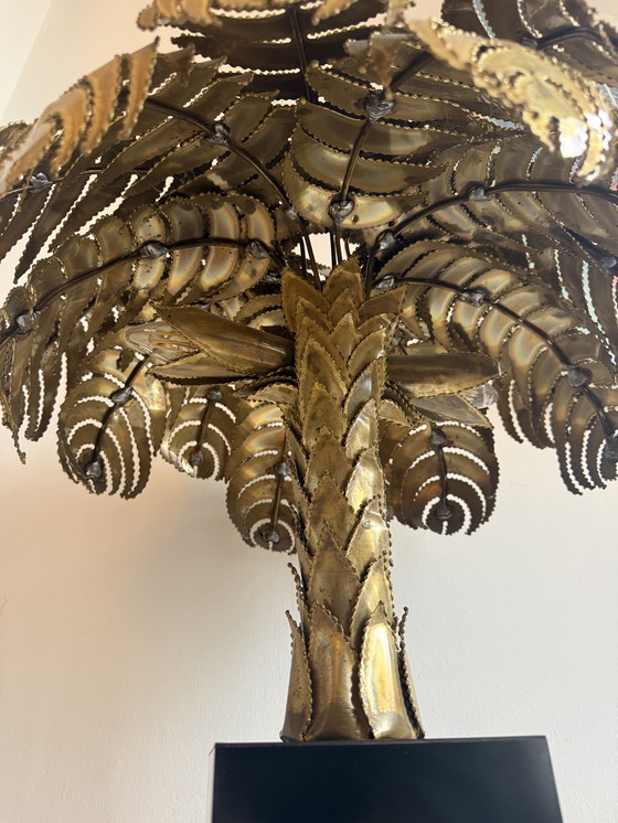 Image 1 of Lampada Palm Tree di Christian Techoueyres per Maison Jansen, 65 cm, anni '70