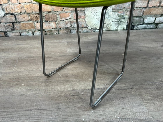 Cappellini Hi Pad Low Stool, Groen | Jasper Morrison, Krukjes, Textiel, Metaal, Modern (foto 6 van 8)