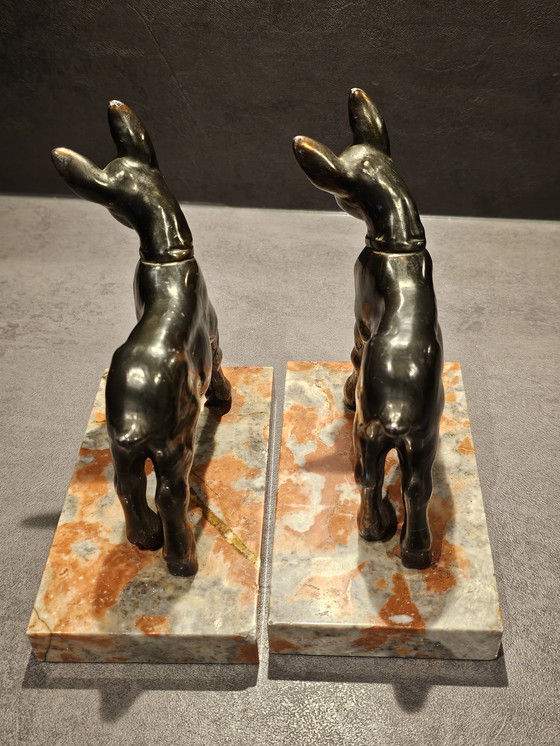 Image 1 of Set of art deco bookends/figurines of lambs