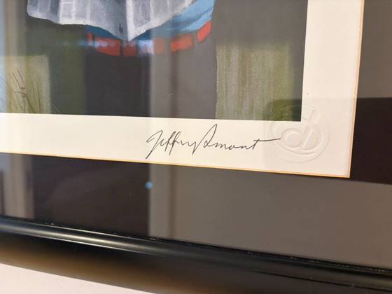 Image 1 of Jeffrey Smart – "Mattina, Yarragon Siding" (Stampa d'archivio in edizione limitata con cornice)