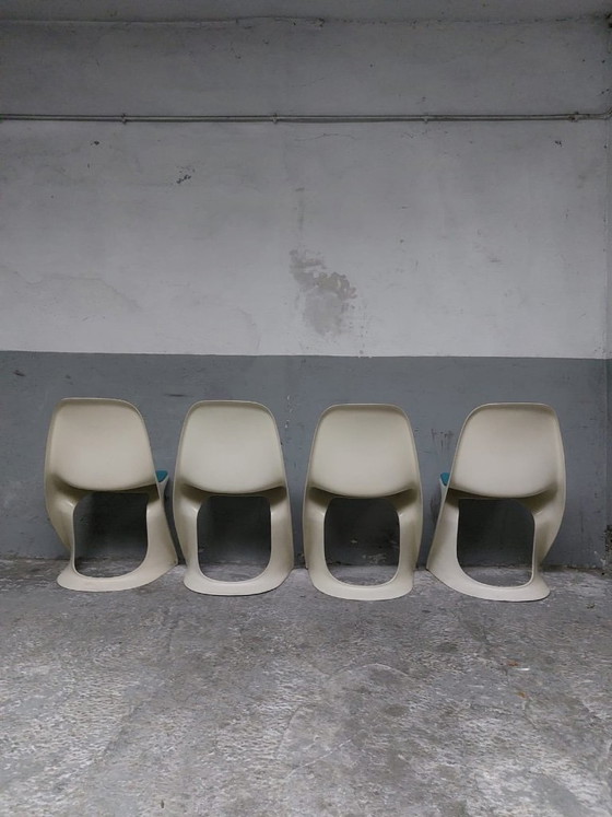 4 chaises Casalino vintage de style Space Age, conçues par Alexander Begge pour Casala. (photo 24 of 33)