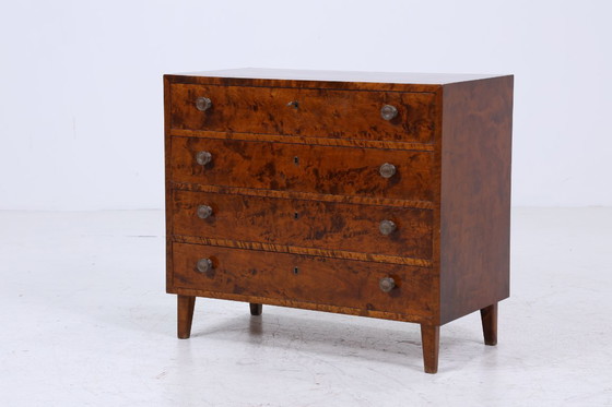 Image 1 of Donkere vintage ladekast | Mid Century ladekast | Retro 60s houten opbergmeubel #04-13