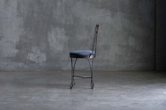 Image 1 of Smeedijzeren vlinder eetkamerstoel, Frankrijk, jaren 1960