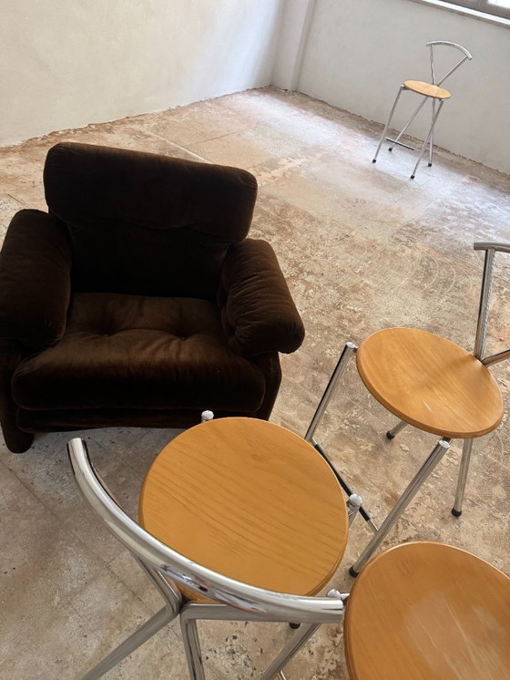 Image 1 of Sgabelli da bar in legno vintage