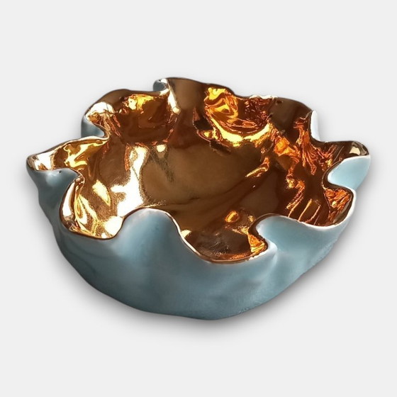 Image 1 of Vintage (1950-1970) decoratief keramische schaal uit de mid-century periode (ca. 1950–1970).