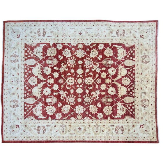 Hand-Knotted Wool Ziegler Rug Inspired Mahal Carpet, 305 x 250 cm – Tapis (photo 10 of 10)
