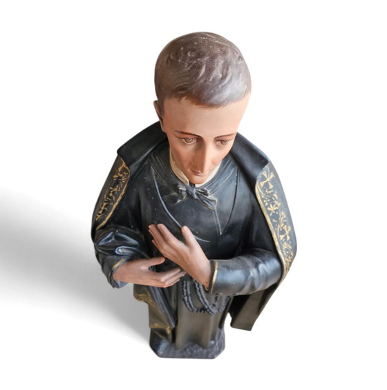 Statue of a religious figure / Patron Saint Gerard Majella / placed in a Gothic niche / labeled – Sculpture (photo 10 of 11)