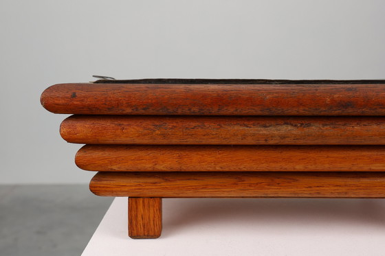 Image 1 of Jardinera Art Déco rectangular en madera, Francia 1920