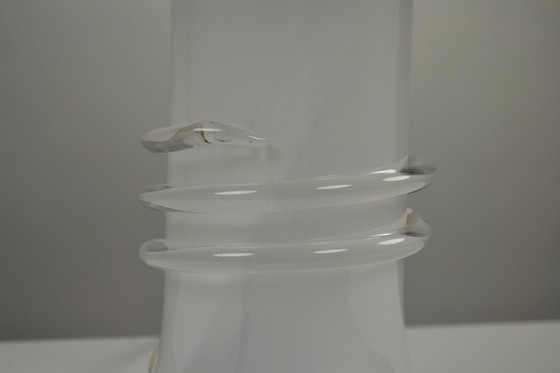 Image 1 of Grande lampada da tavolo in vetro di Hannelore Dreutler/Studio Åhus per Ateljé Lyktan, firmata e datata 1981