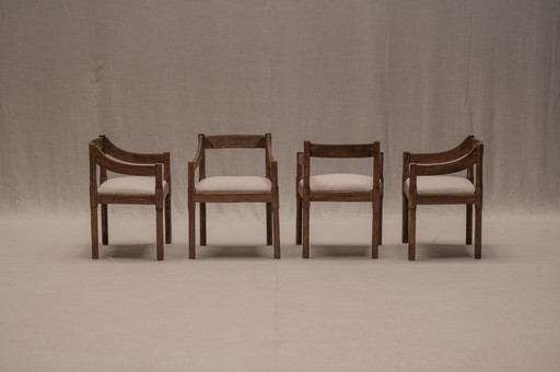 ‘Carimate’ dining chairs - armchairs by Vico Magistretti, 1970s