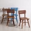 Antique school chairs (c.1920). Set of 4 pieces #1 – Side chairs, Vintage (photo 9 of 40)