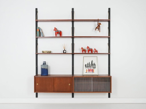 Teak system bookcase, Danish design, 1960s, production: Denmark