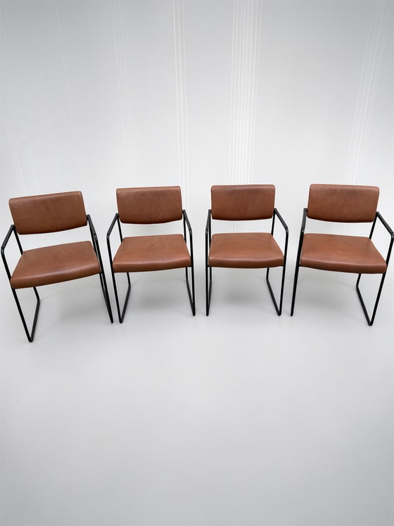 Image 1 of 4x Harvink Duck Cognac Leather