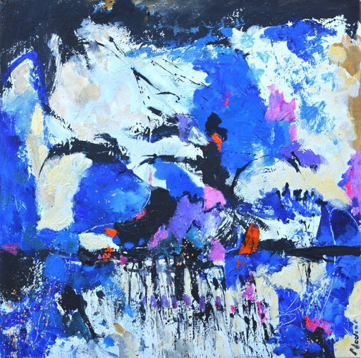 Lost in the Blues – schilderijen tekeningen, Canvas