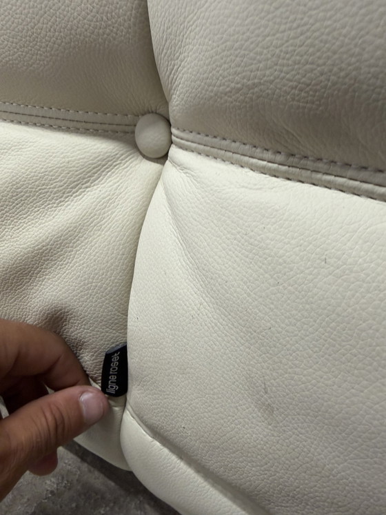 Image 1 of 100% authentieke Ligne Roset Togo 3zit Beige leder TOPstaat!