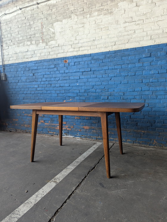 Image 1 of Table de salle à manger extensible en vieux chêne