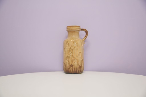 Vase carafe sable et marron Allemagne de l'Ouest