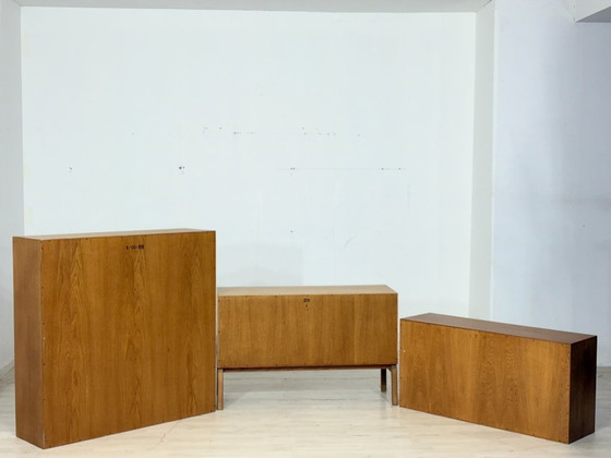 Image 1 of Vintage classic: IKEA MTP shelf / highboard / sideboard – oak – design Marianne Richter