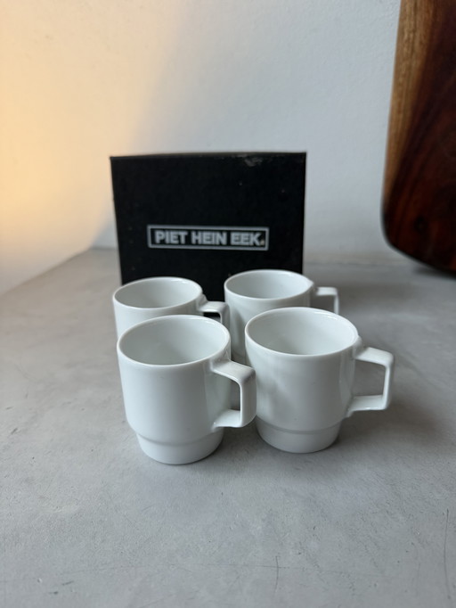 Piet Hein Eek – Pols Potten PHE-Becher – 4er-Set – weiß