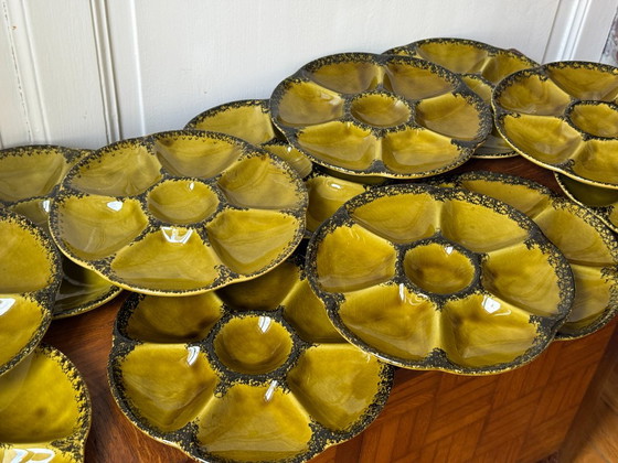 Set of 12 Gien Oyster Plates – Crockery, Ceramic (photo 10 of 20)