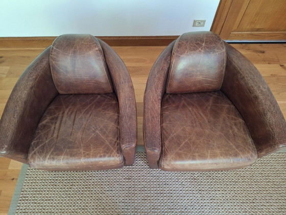 Image 1 of Poltrone vintage in pelle (2x)