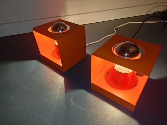 Image 1 of 2x Philips the Cube NWS 65 Arancione IZGST