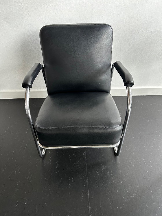 Image 1 of Vintage chrome lounge armchair 