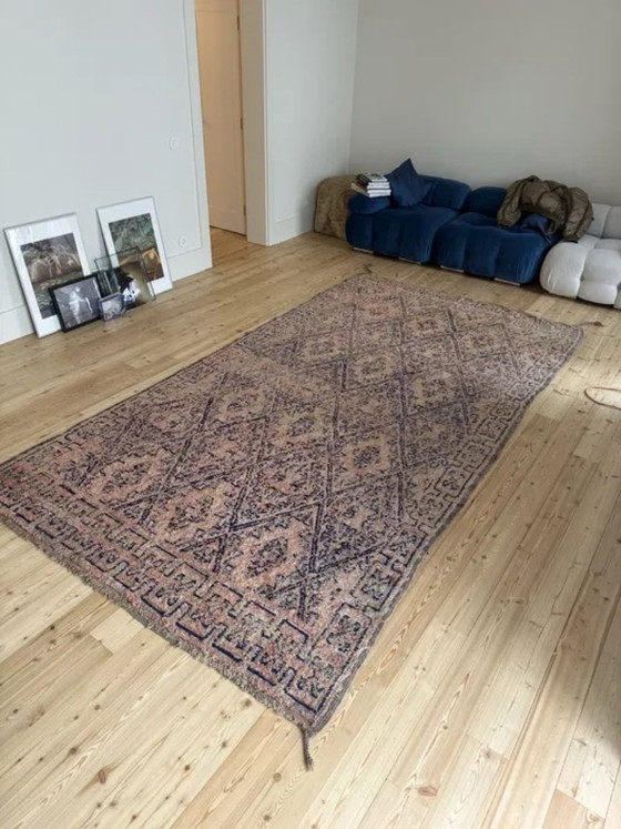Großer, antiker marokkanischer Zunaya-Wollteppich – Wendbar – 196 × 366 cm – Teppiche & Läufer, Wool (photo 7 of 10)